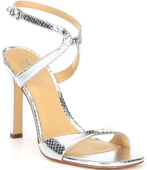 michael kors snakeskin|metallic snakeskin sandals.